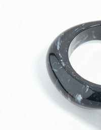 Dark Blue Acrylic Organic Bangle - link has visual effect only