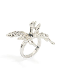 Silver Gothic Butterfly Ring - link has visual effect only