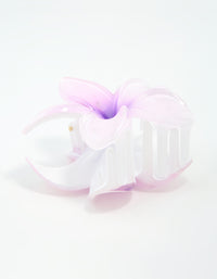 Purple Ombre Pearlised Frangipani Claw Clip - link has visual effect only