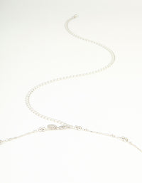 Silver Ball Fine Waist Chain - link has visual effect only