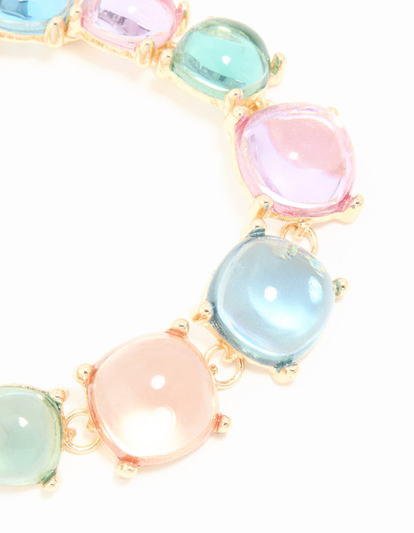 Gold Pastel Diamantes Bracelet