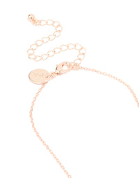 Kids Rose Gold Butterfly Heart Big & Little Sister Necklaces 2-Pack - link has visual effect only