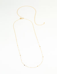 Gold Plated Semi Precious Stone Waist Chain - link has visual effect only