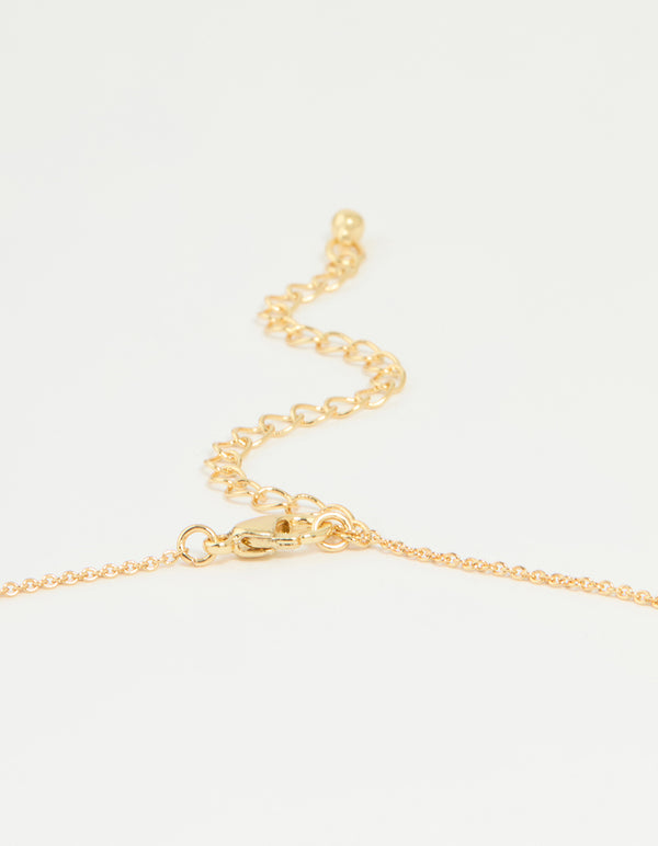 Gold Plated Bubble Pisces Pendant Necklace