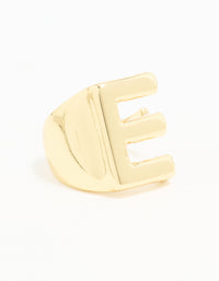 Gold Plated Bubble E Ring - link has visual effect only