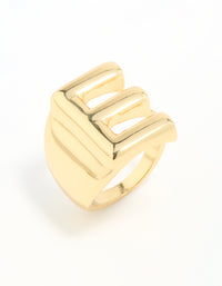 Gold Plated Bubble E Ring - link has visual effect only