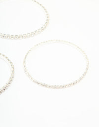 Silver Diamante Stretch Bracelets 8-Pack - link has visual effect only