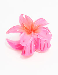Watermelon Frangipani Hair Claw Clip - link has visual effect only