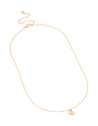 Gold Shell & Pearl Pendant Necklace - link has visual effect only