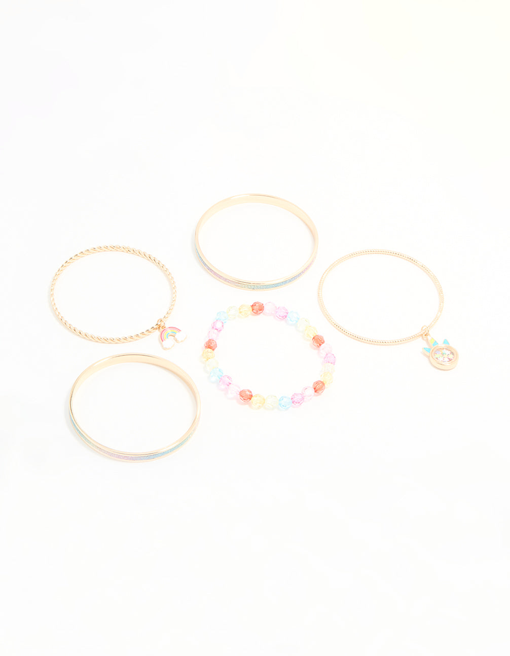 Kids Gold Bangles 5-Pack