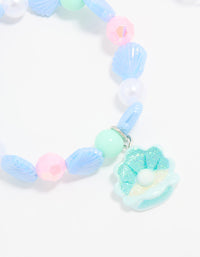 Kids Beaded Mermaid & Shell Stretch Bracelets 2-Pack - link has visual effect only