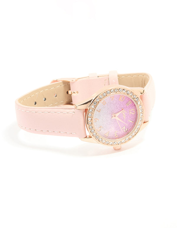 Kids Rose Gold Analogue Watch