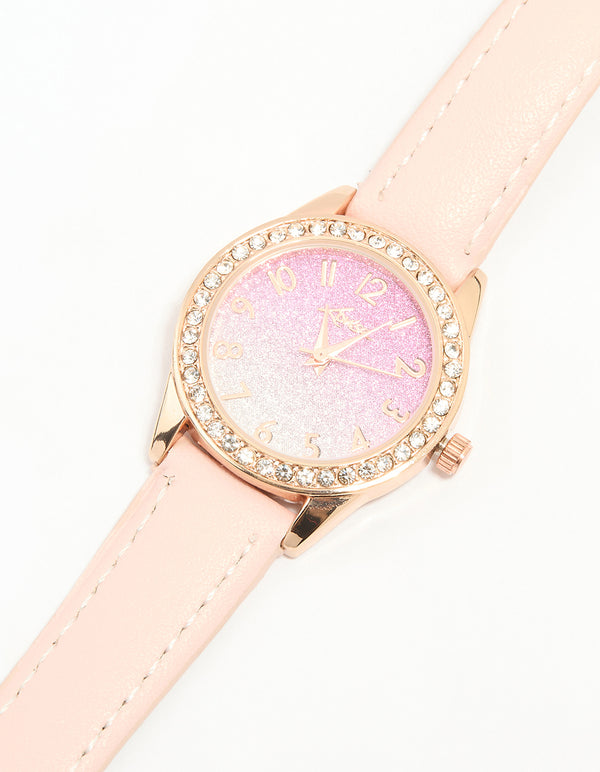 Kids Rose Gold Analogue Watch