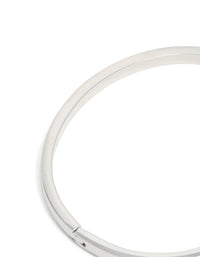 Waterproof Stainless Steel Smooth Hinge Bangle - link has visual effect only