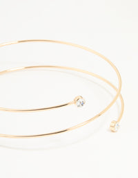 Gold Diamante Wrap Arm Cuff - link has visual effect only