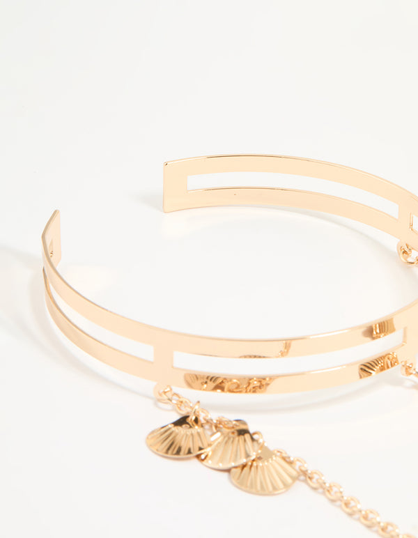 Gold Sea Shell Arm Cuff