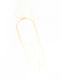 Gold Pearl Layered Body Chain - link has visual effect only