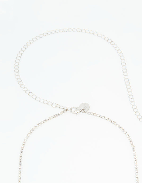 Silver Diamante Waist Chain