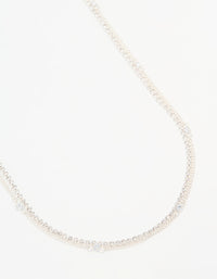 Silver Diamante Cupchain Waist Chain - link has visual effect only