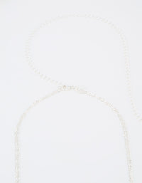 Silver Layered Waist Chain - link has visual effect only