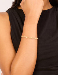 Gold Plated Ball Layered Bracelet - link has visual effect only