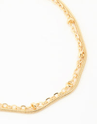Gold Plated Ball Layered Bracelet - link has visual effect only