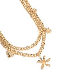 Gold Star & Heart Charm Layered Belt - link has visual effect only