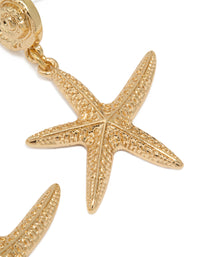 Gold Starfish Earrings - link has visual effect only