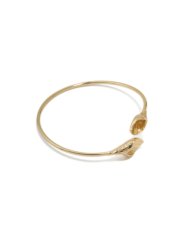 Gold Tulip Bangle