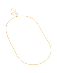 Gold Plated Brass Thin Twist Chain Necklace - link has visual effect only