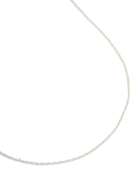 Silver Plated Brass Thin Twisted Chain Necklace - link has visual effect only