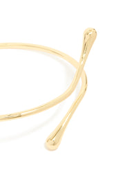 Gold Plated Molten Drop Arm Cuff - link has visual effect only