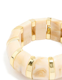 Gold Marble Large Stretch Bracelet - link has visual effect only