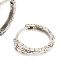 Stainless Steel Snake Clicker Earrings - link has visual effect only