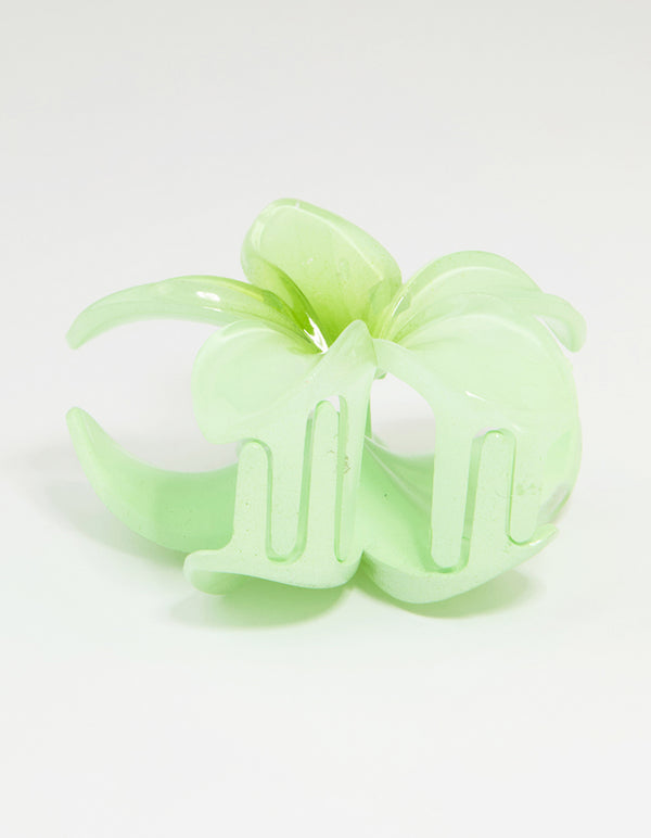 Green Ombre Tropical Claw Clip
