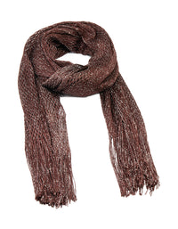 Brown Fabric Large Draped Scarf - link has visual effect only
