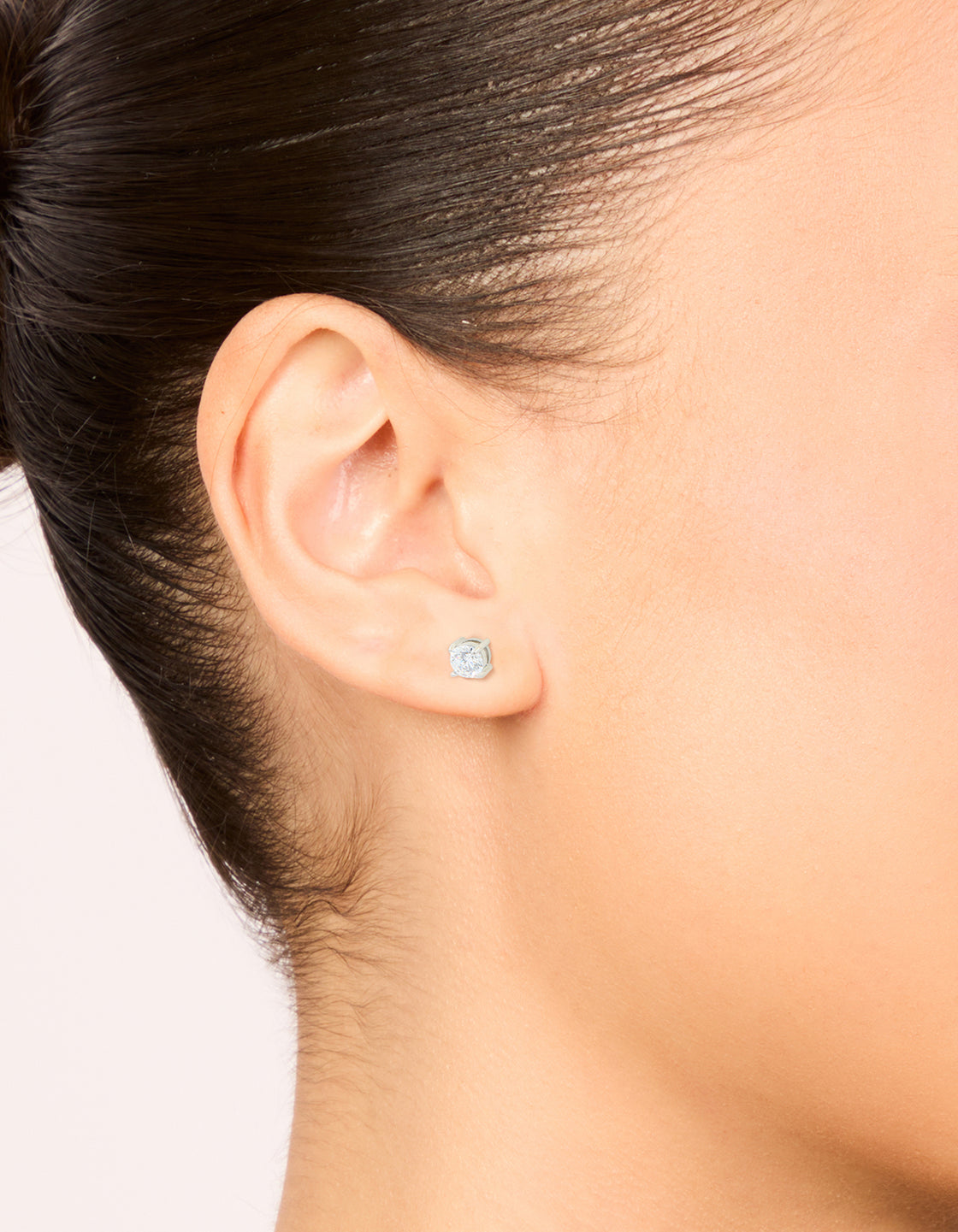 Surgical Steel 5mm Prism Stud Earrings