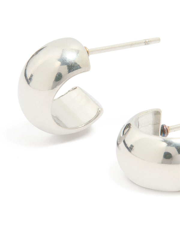 Surgical Steel Mini Bubble Huggie Earrings