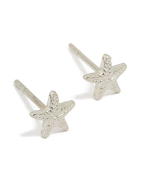 Sterling Silver Starfish Stud Earrings - link has visual effect only