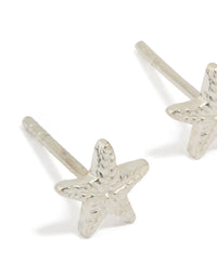 Sterling Silver Starfish Stud Earrings - link has visual effect only