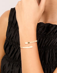 Gold Wrap Around Wrist Cuff - link has visual effect only