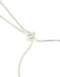 Silver Plated Cubic Zirconia Mini Heart Toggle Bracelet - link has visual effect only