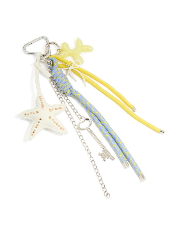 Rope & Starfish Charm Key Chain