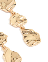 Gold Organic Drop Earrings - link has visual effect only