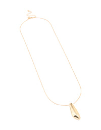 Gold Long Obtuse Shape Necklace - link has visual effect only