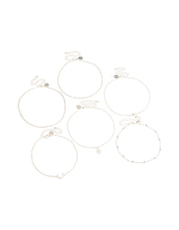 Silver Celestial Choker Necklace 6-Pack - link has visual effect only