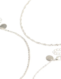 Silver Celestial Choker Necklace 6-Pack - link has visual effect only