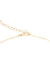 Gold Plated Mini Pearl Waist Chain - link has visual effect only