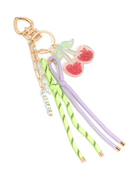 Cherry & Rope Hope Key Chain - link has visual effect only