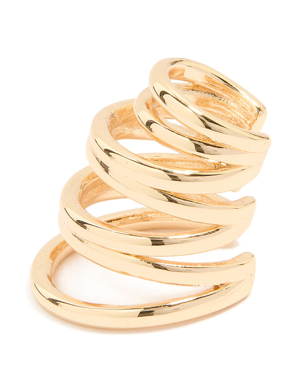 Gold Layered Long Ear Cuff